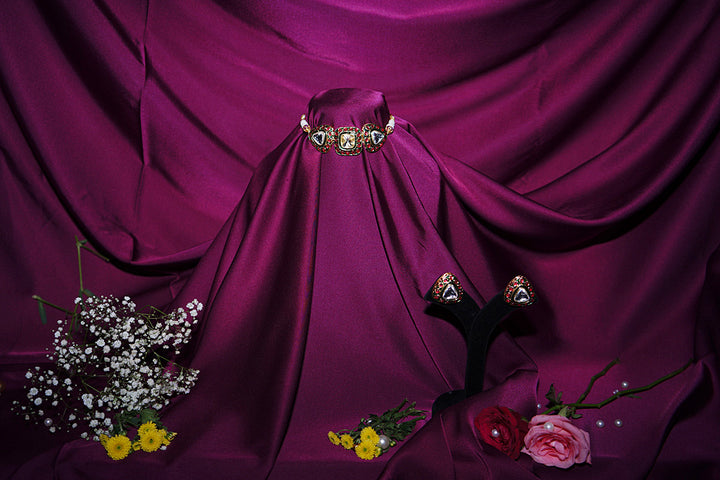 Rajsi Mohar Polki Choker Necklace