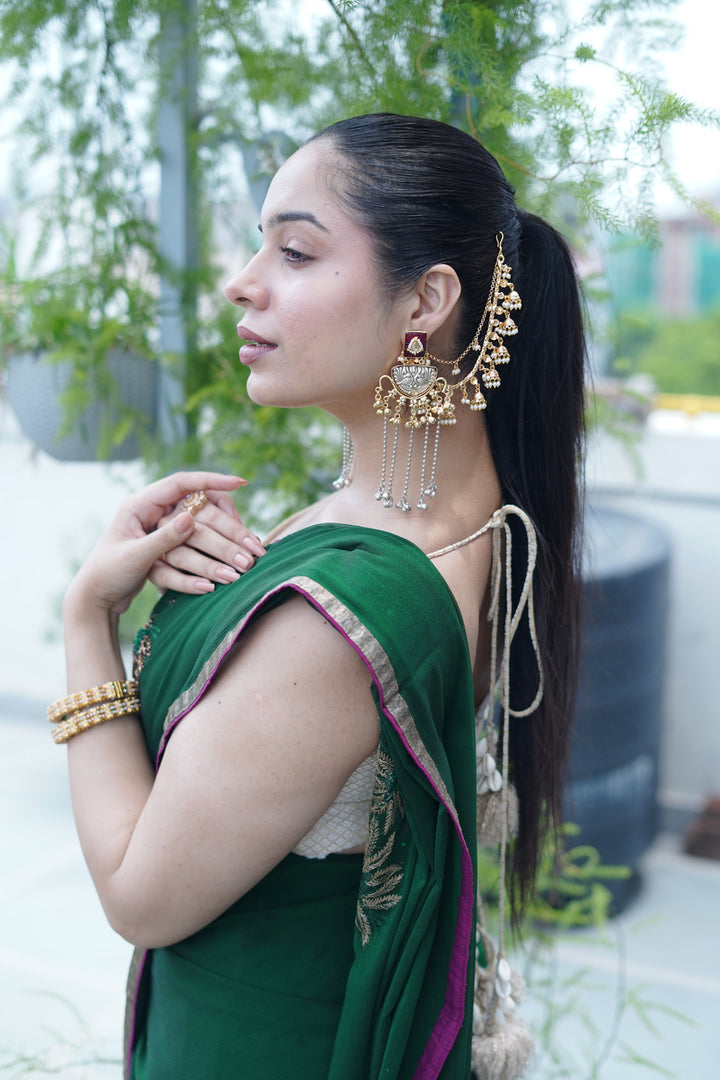 Golden Souk Long Tassel Boho Dangler Earrings