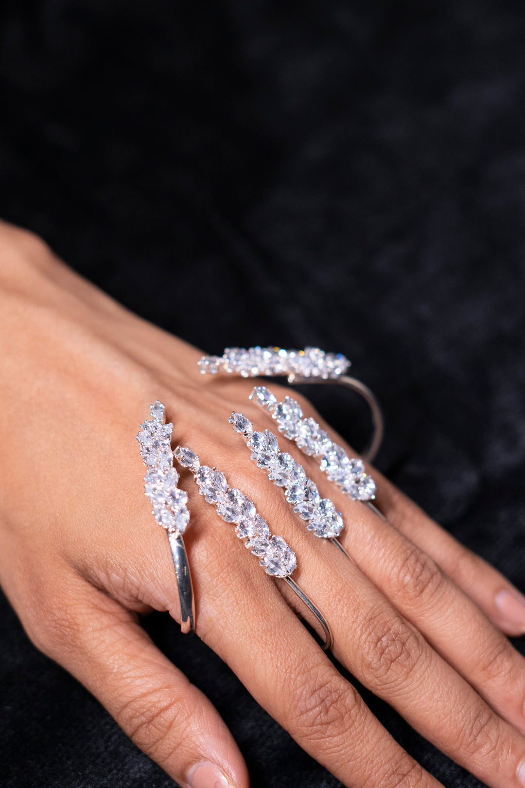 Claw Diamond Adjustable Ring