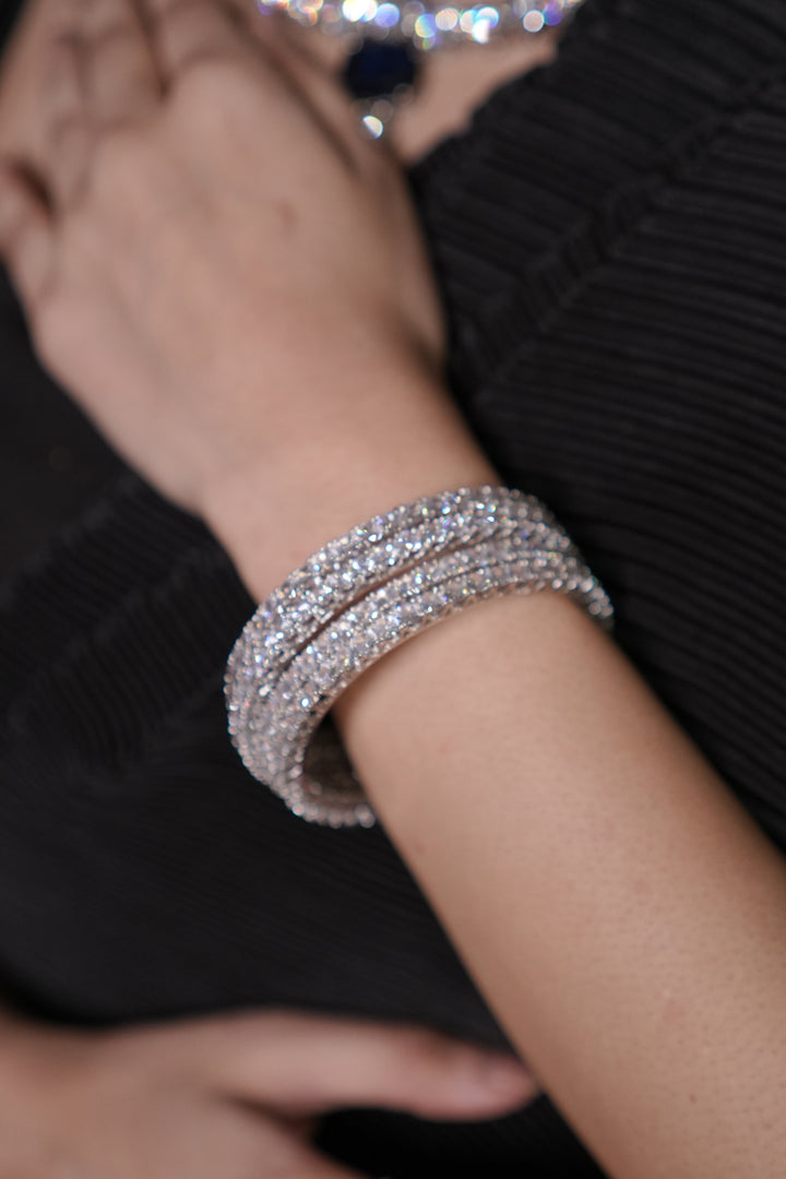 Vishakha Cocktail Diamond Four Bangles