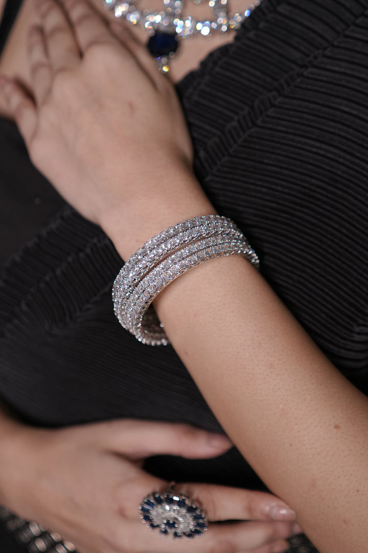 Vishakha Cocktail Diamond Four Bangles