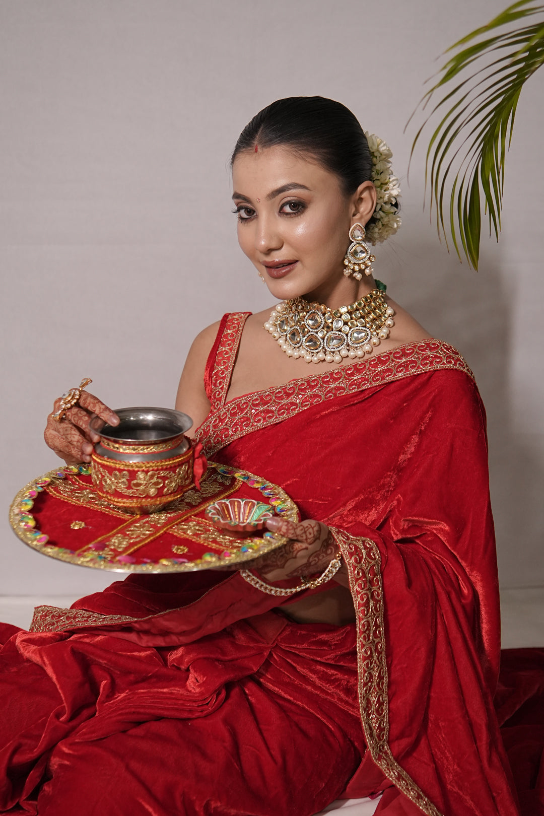 Raat Ratri Polki Karwachauth Choker Necklace