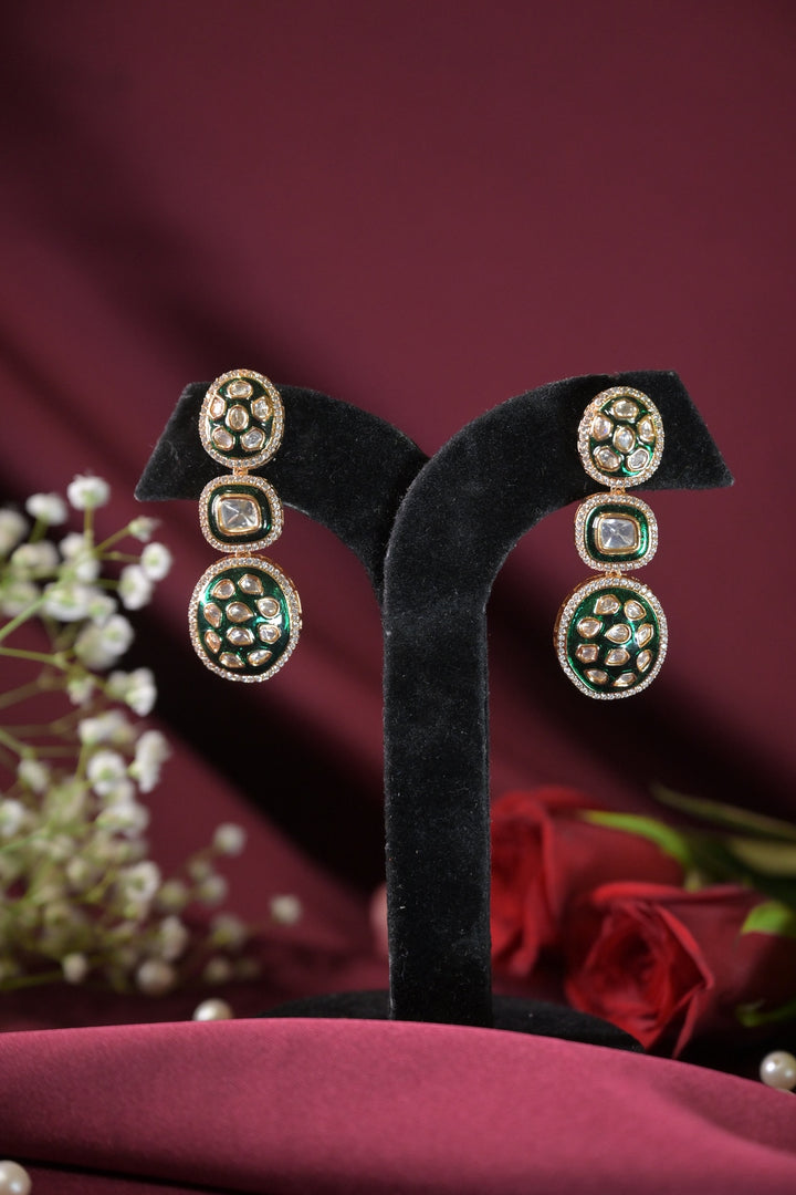 Sonal Polki Emerald Drop Earrings