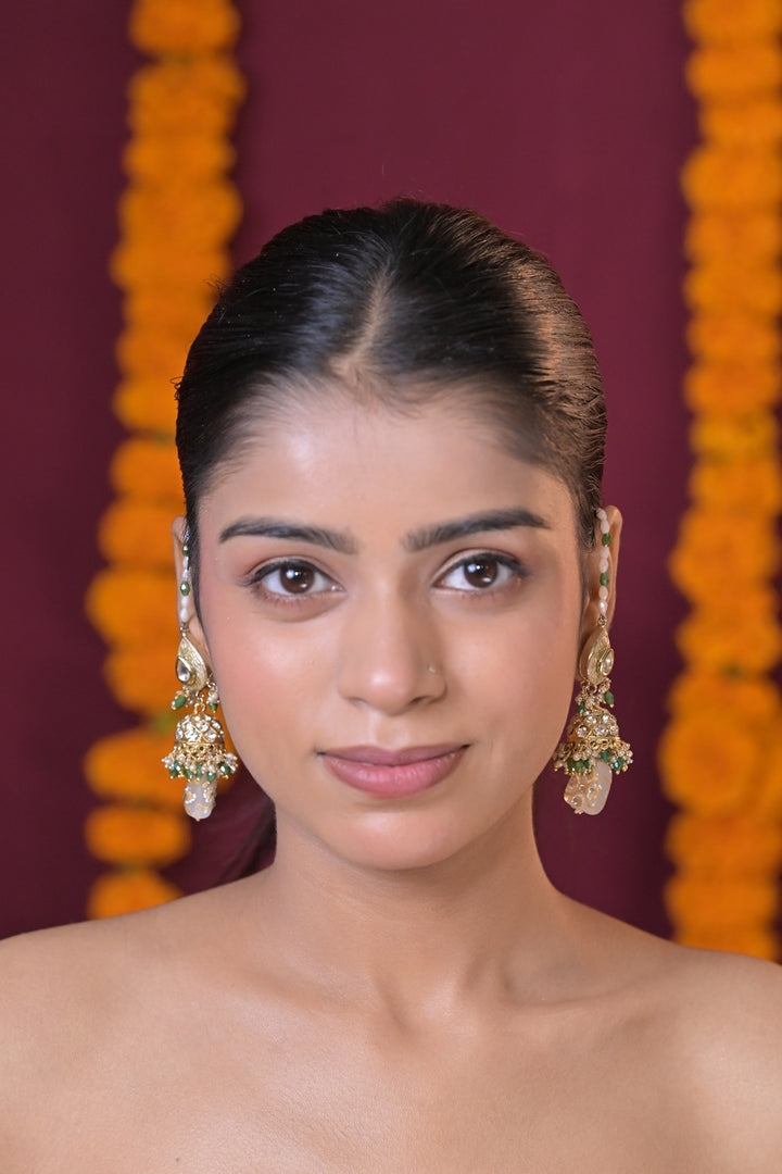 Rasika Pearl String Kashmiri Earrings