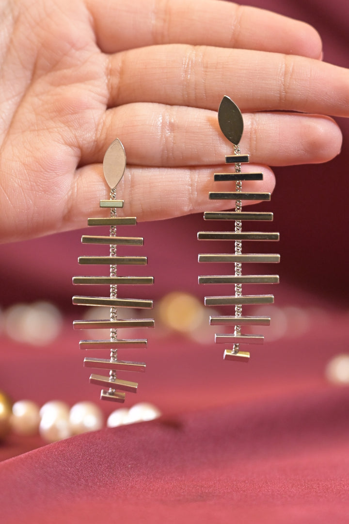 Delicate Tassel Silver Threader Earrings