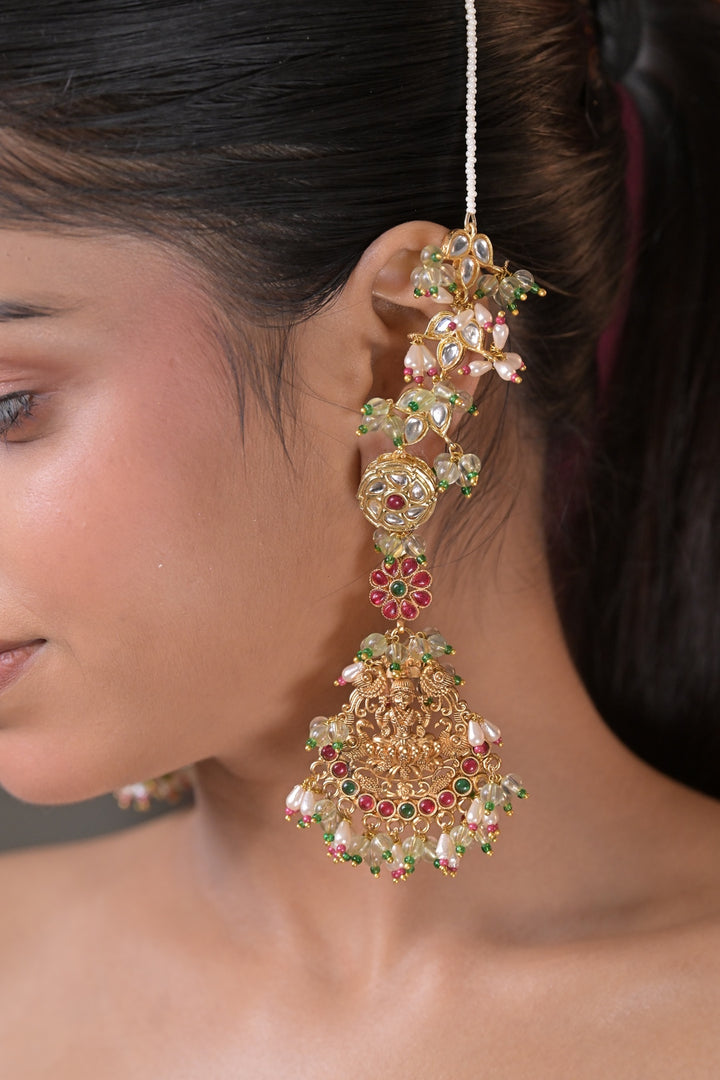 Devi Laxmi Temple Long Boho Dangler Earrings