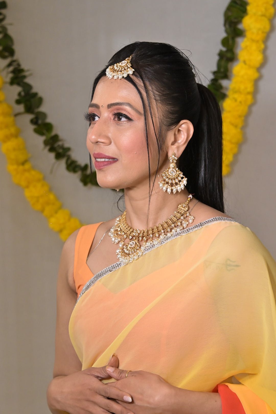 Sannidhi Swarna Temple Bridal Necklace