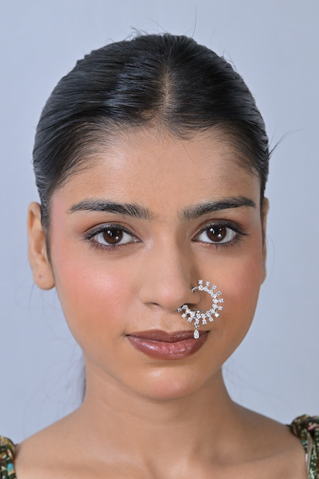 Apsara Diamond Small Circle Silver Nosering