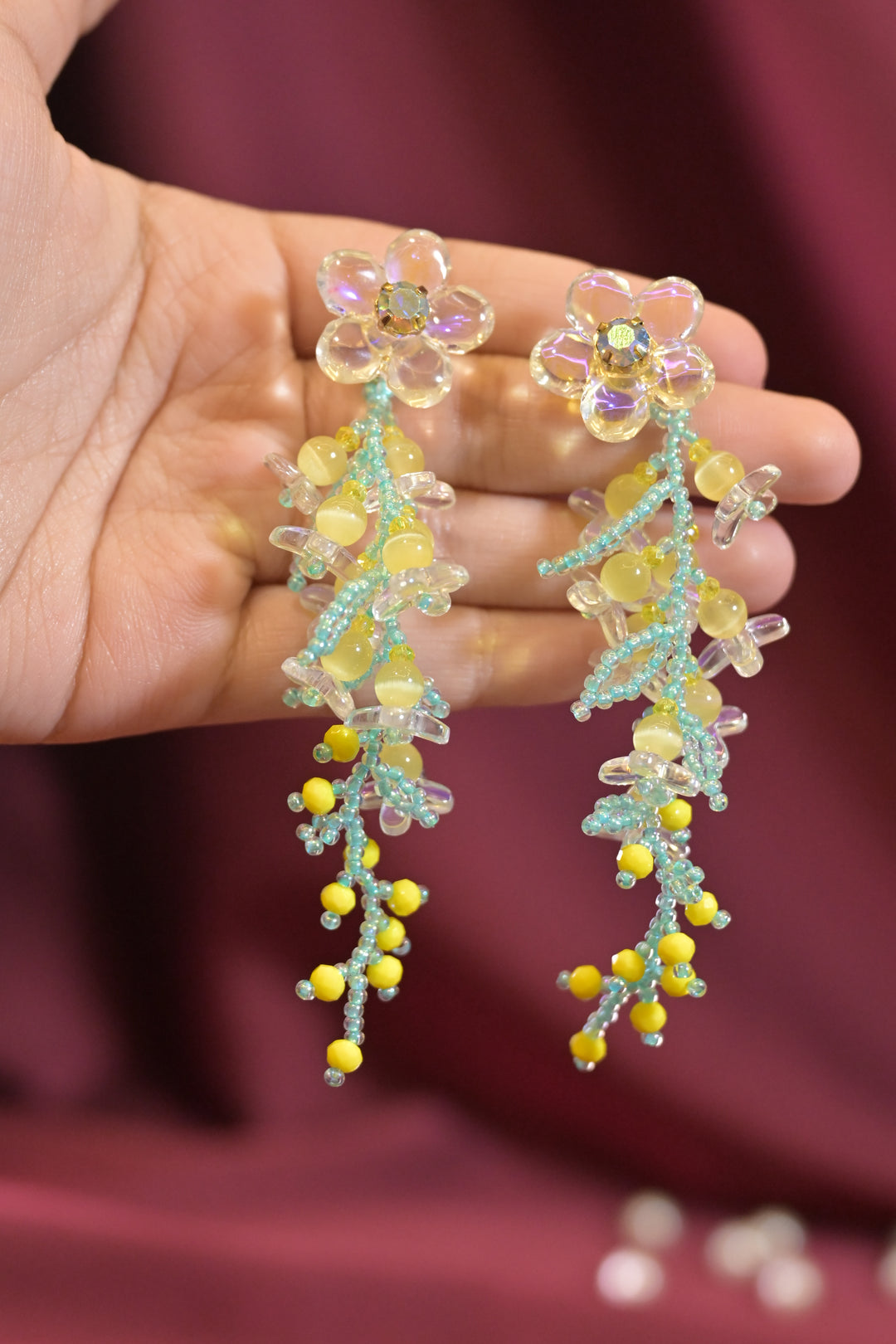 🎁 Flower Boho Threader Earrings (100% off)