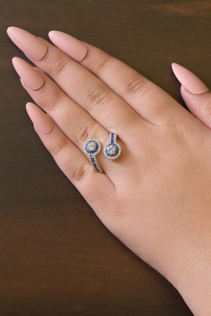 Palika Crisscross Open Band ring