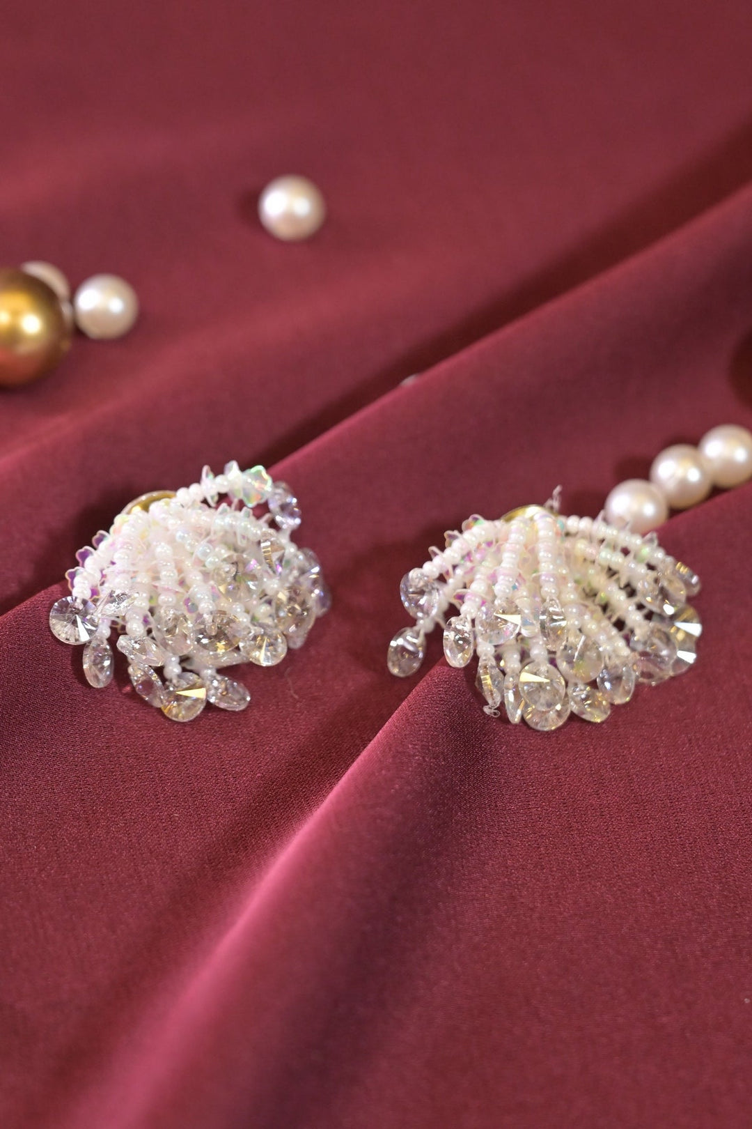 🎁 Evening Cluster Drop Earrings (100% off)