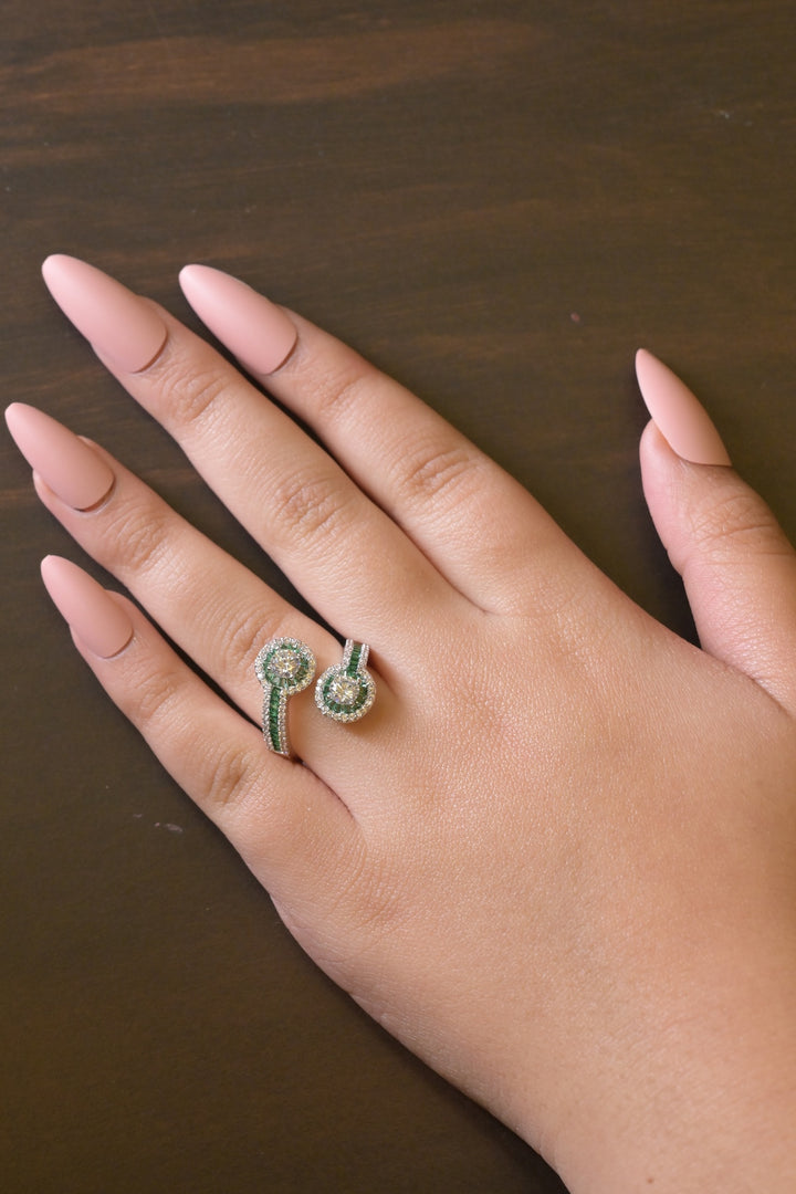 Palika Crisscross Open Band ring