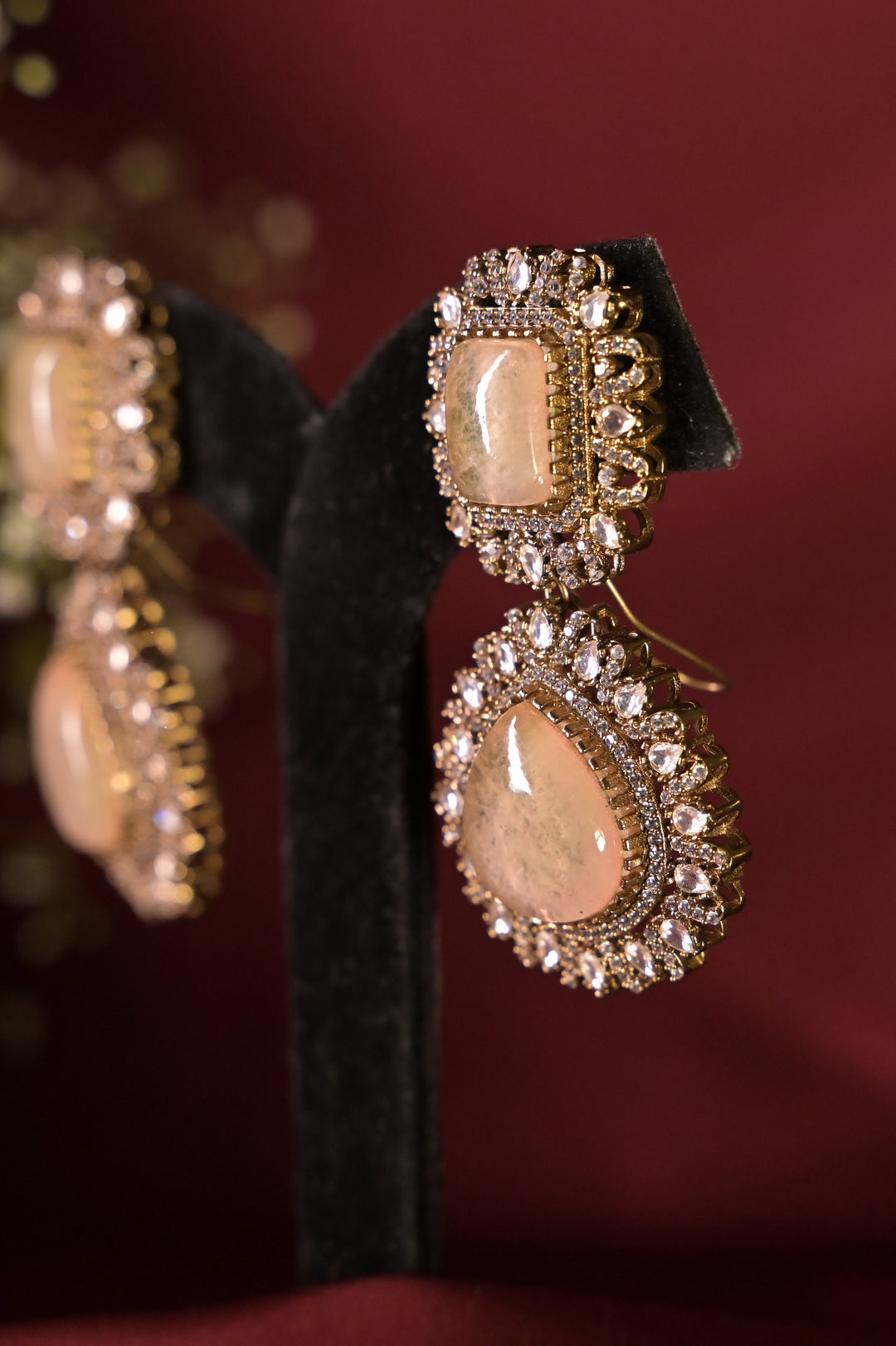 Jaipur Royal Victorian Polki Dangler Earrings