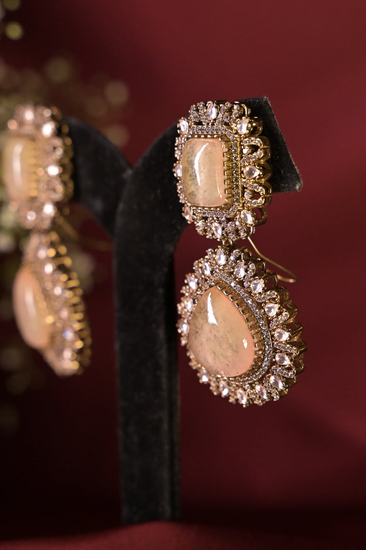 Jaipur Royal Victorian Polki Dangler Earrings