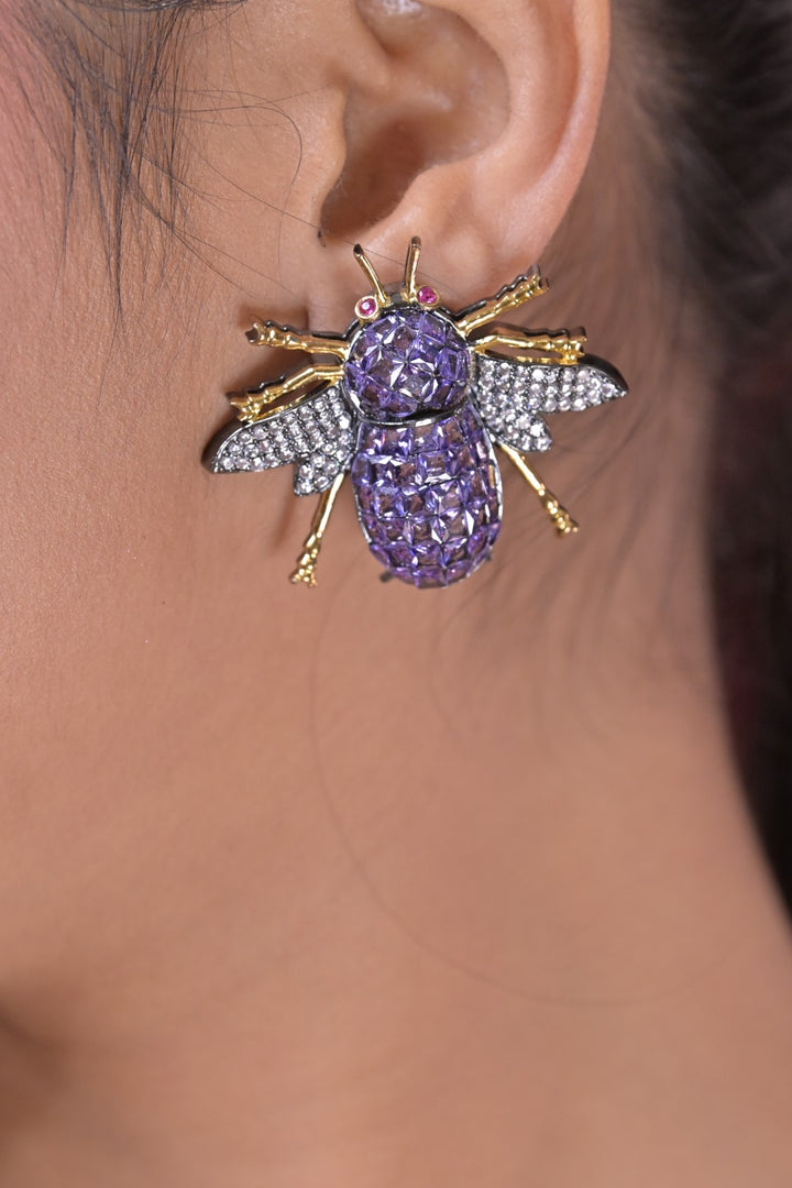 Honeybee Gemstones Studs Earring