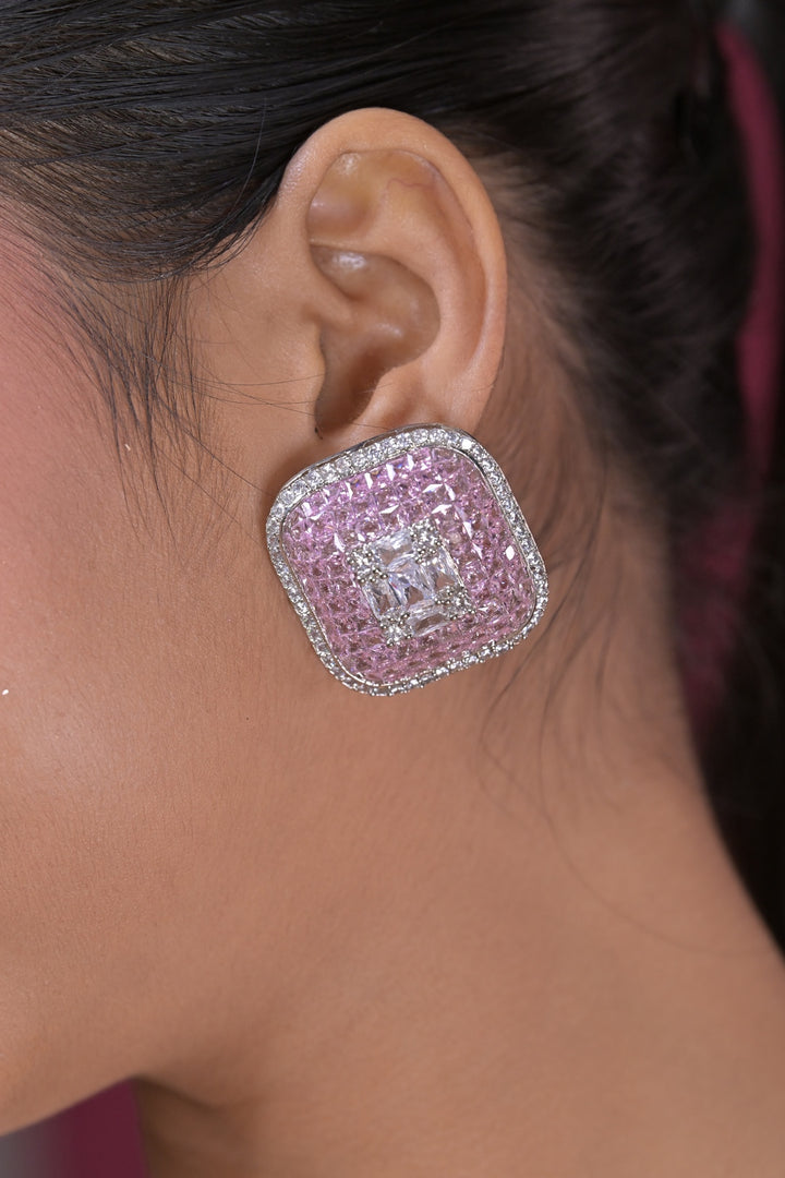 Walter Huggie Stone Studs Earrings