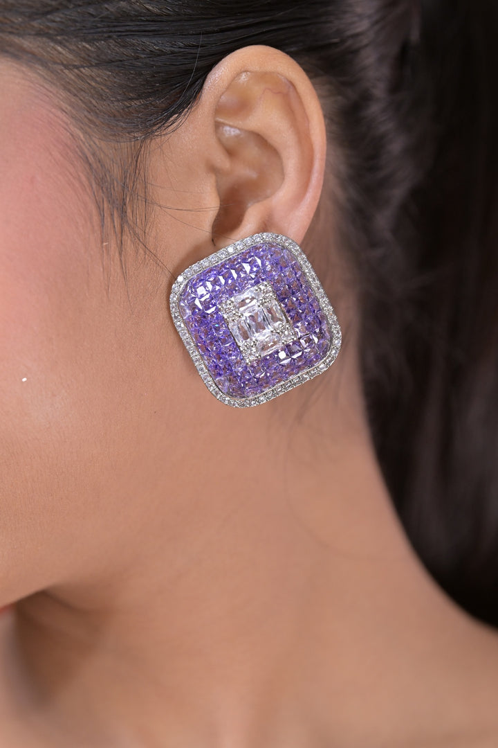 Walter Huggie Stone Studs Earrings