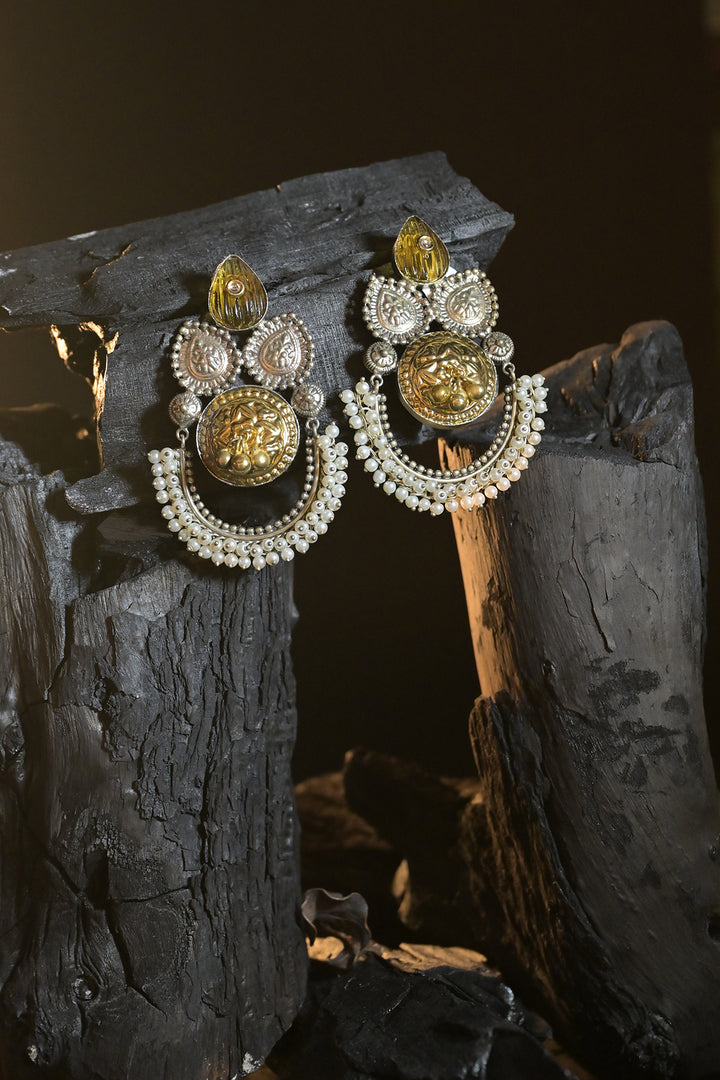Adhya Boho Silver Earrings
