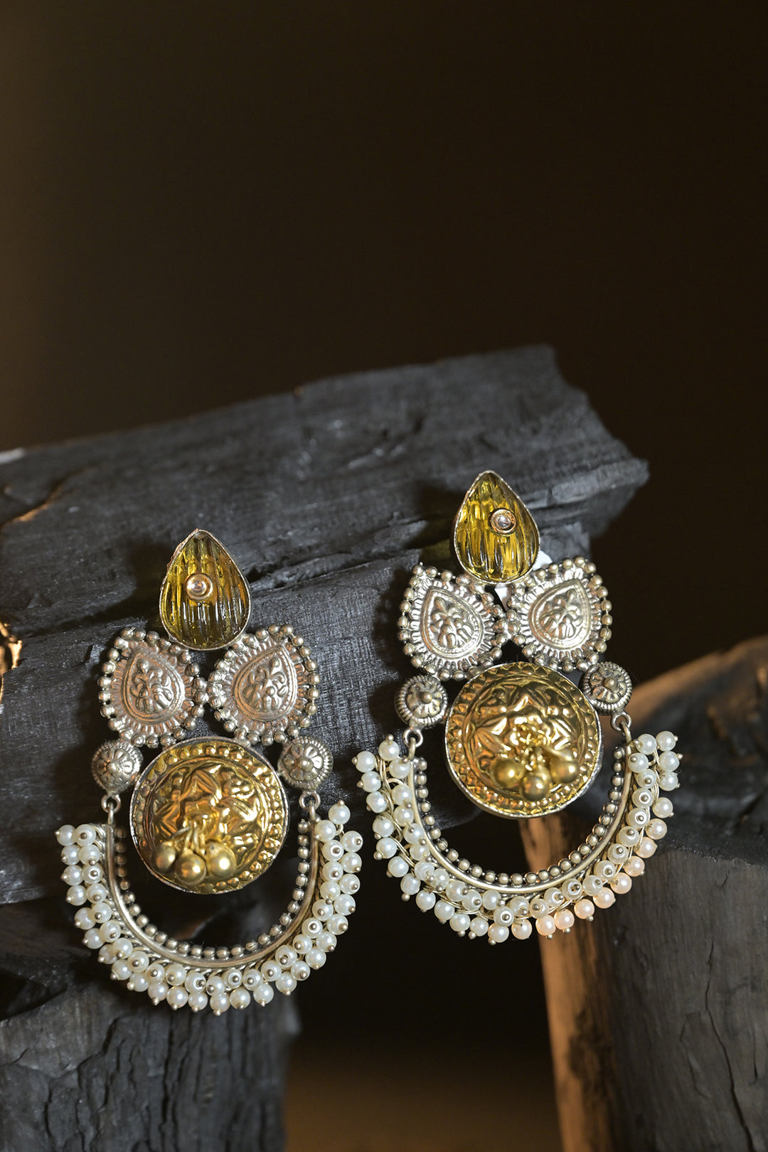 Adhya Boho Silver Earrings