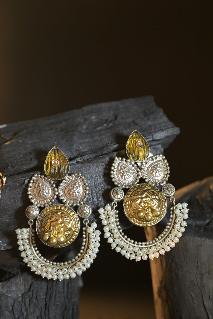 Adhya Boho Silver Earrings