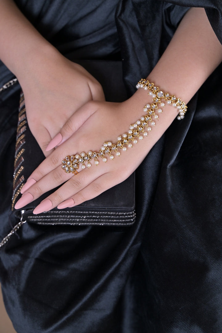 Mogra Kundan Pearl Bridal Hathpools