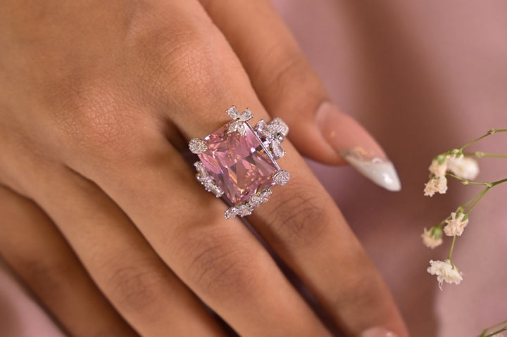 London Cocktail Gemstone Adjustable Ring