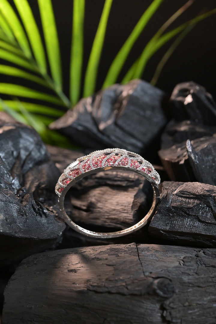 Mithila Diamond Crisscross Openable Bracelet