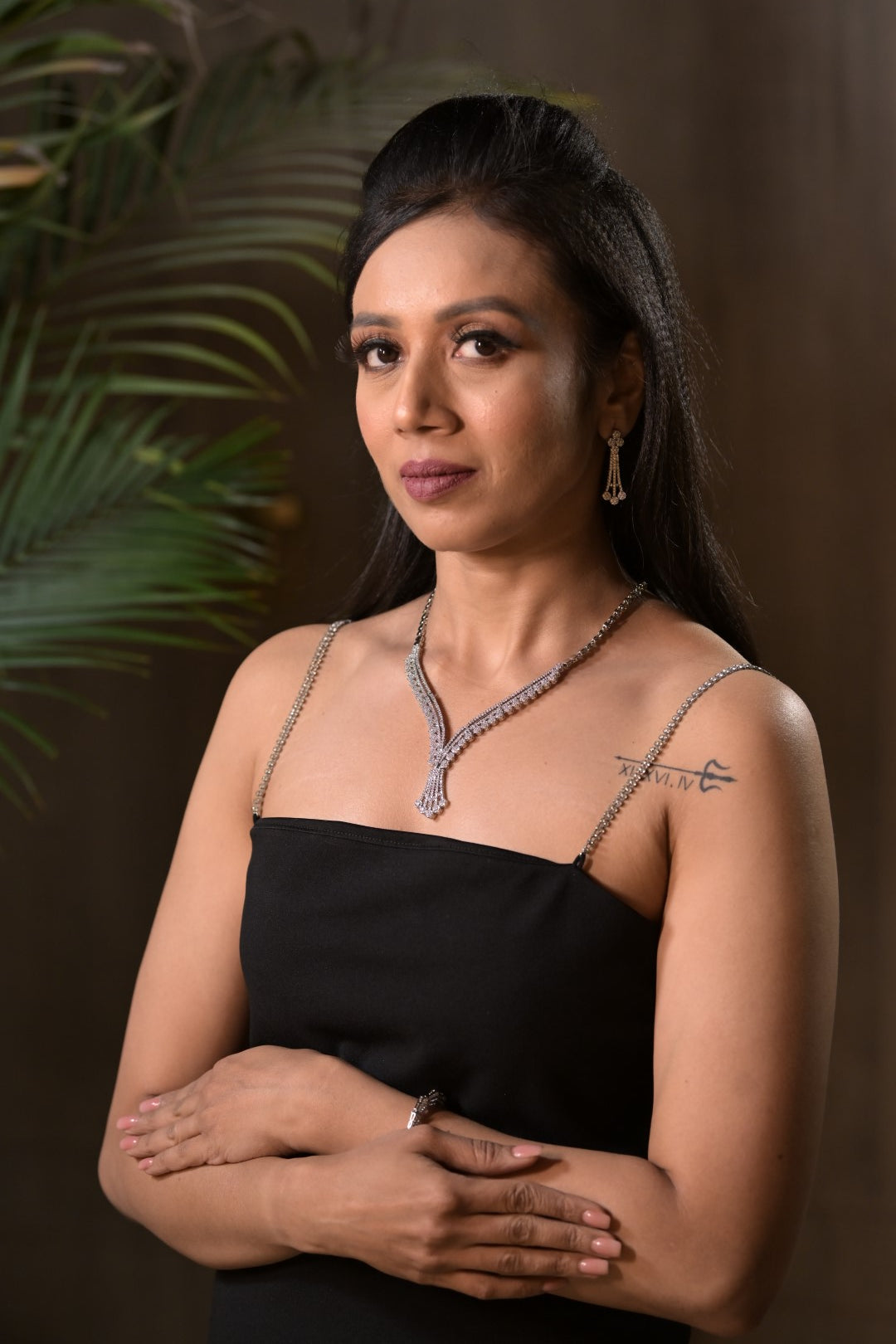 Crystal Symphony Diamond Cocktail Necklace