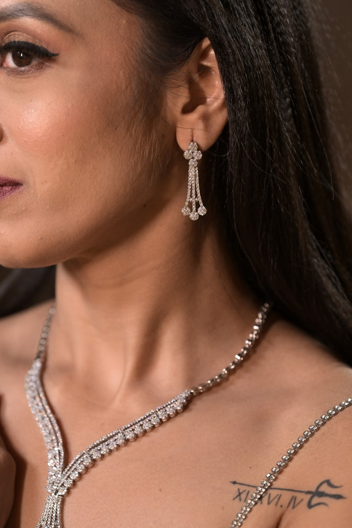 Crystal Symphony Diamond Cocktail Necklace