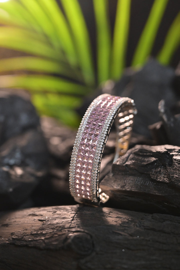 Indus Gemstone Openable CZ Diamond Bracelet