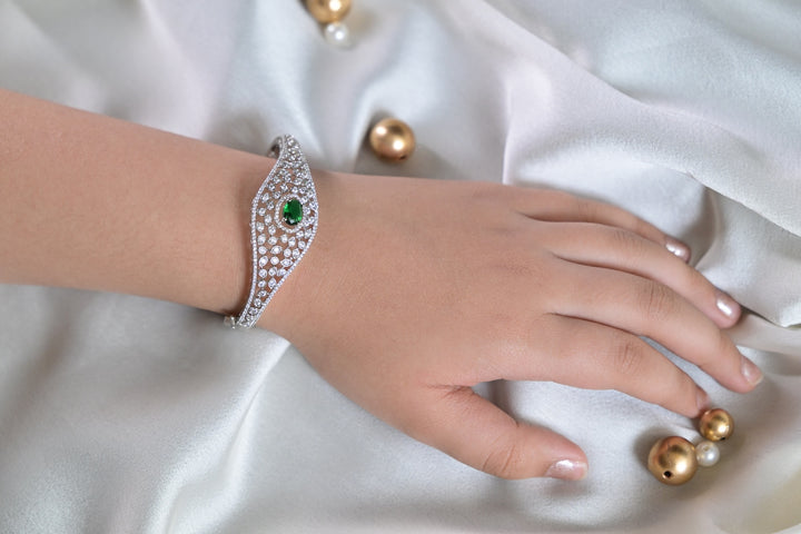 Heli Glamour Gemstone AD Cocktail Bracelet