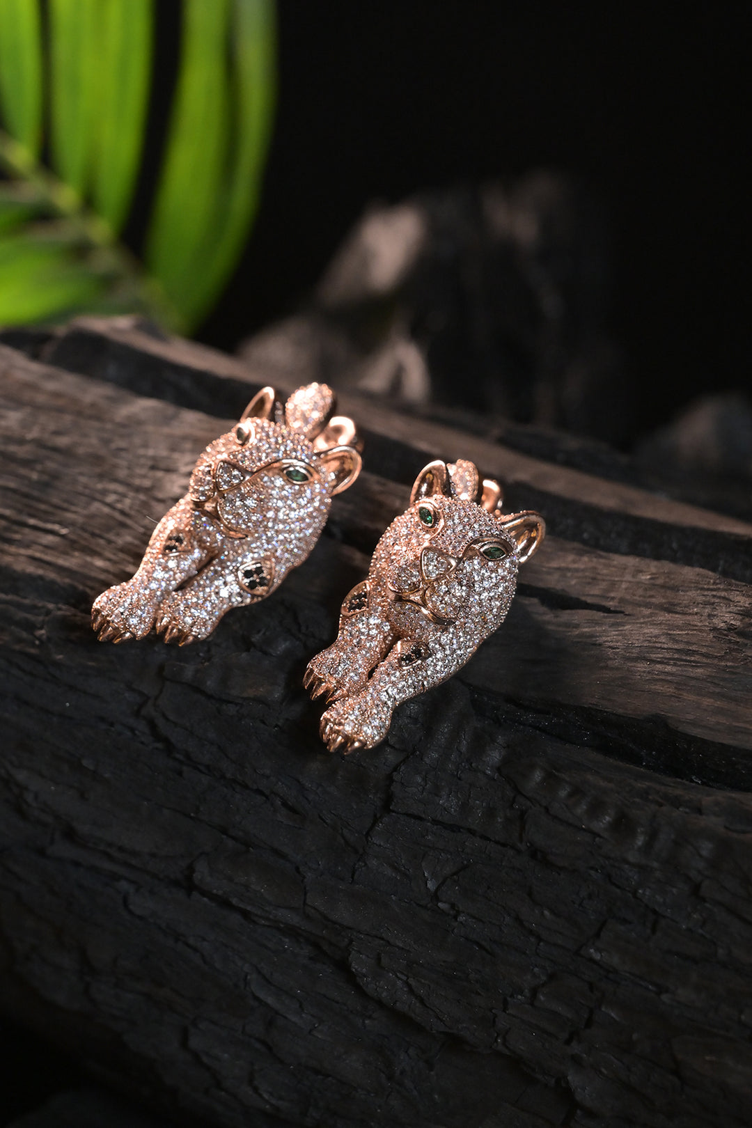 Rose Gold Cubs Earrings