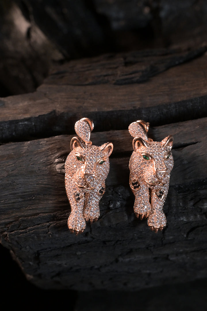 Rose Gold Cubs Earrings