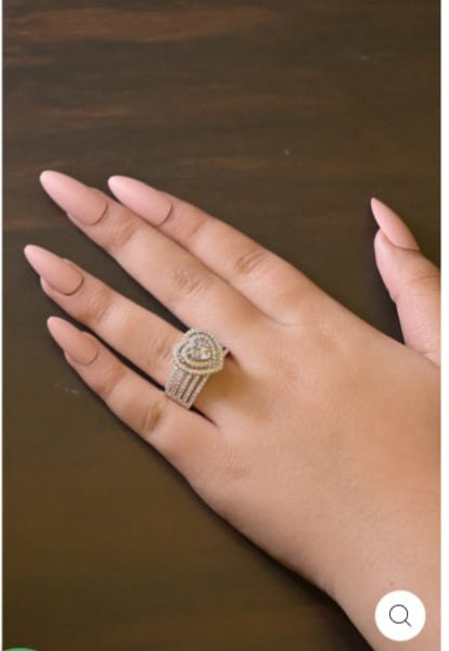 Romantic Love Heart Solitaire Ring