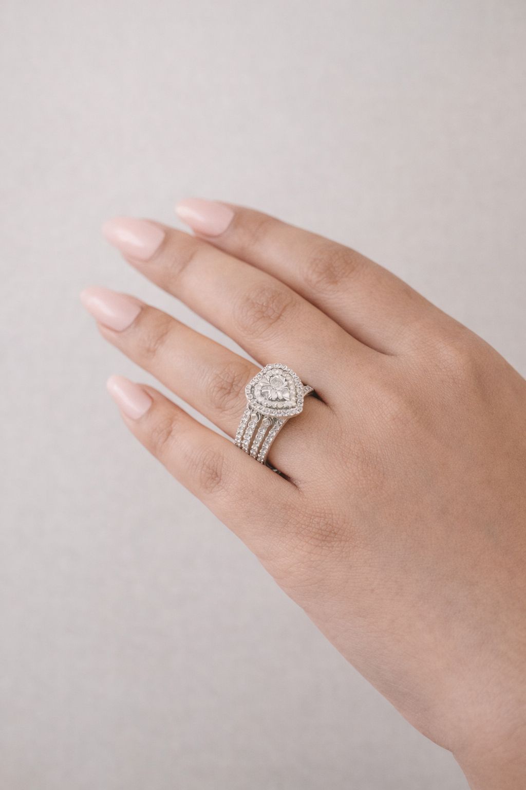 Romantic Love Heart Solitaire Ring