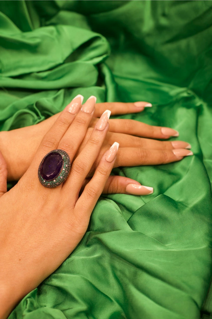 Ajanta Gemstone Oval Fashion Ring