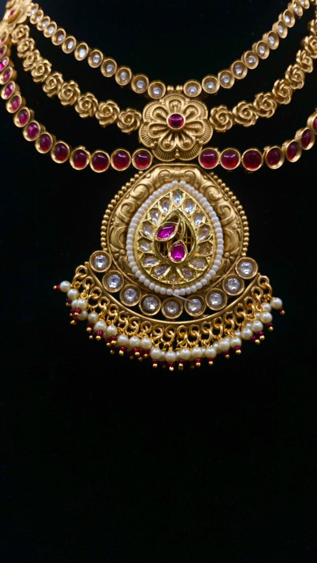 Sunehri Mandala Temple Layered Necklace