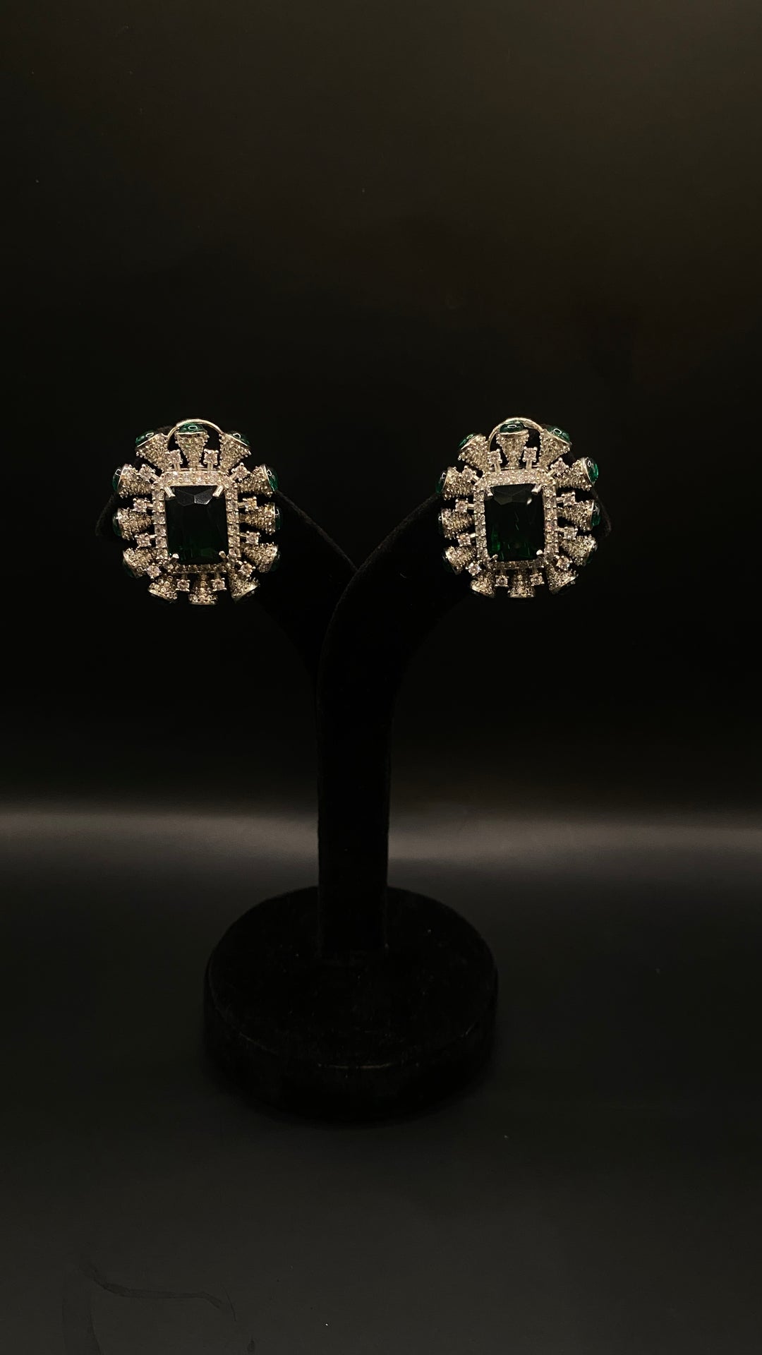 Rajwadi Statement Gemstone Cocktail Diamond Necklace