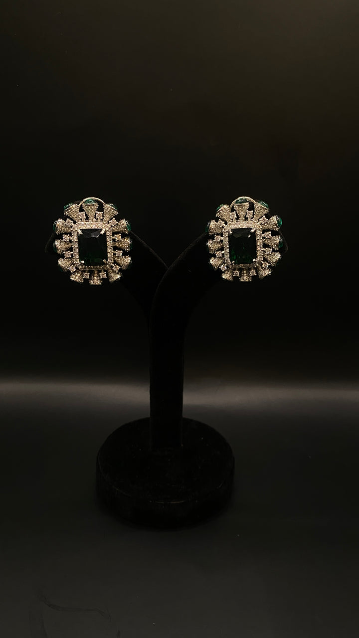 Rajwadi Statement Gemstone Cocktail Diamond Necklace