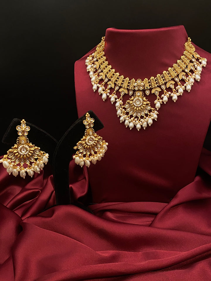 Sannidhi Swarna Temple Bridal Necklace