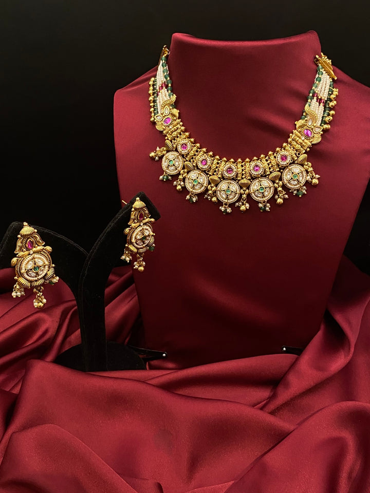 Rivaara Heritage Kundan Necklace
