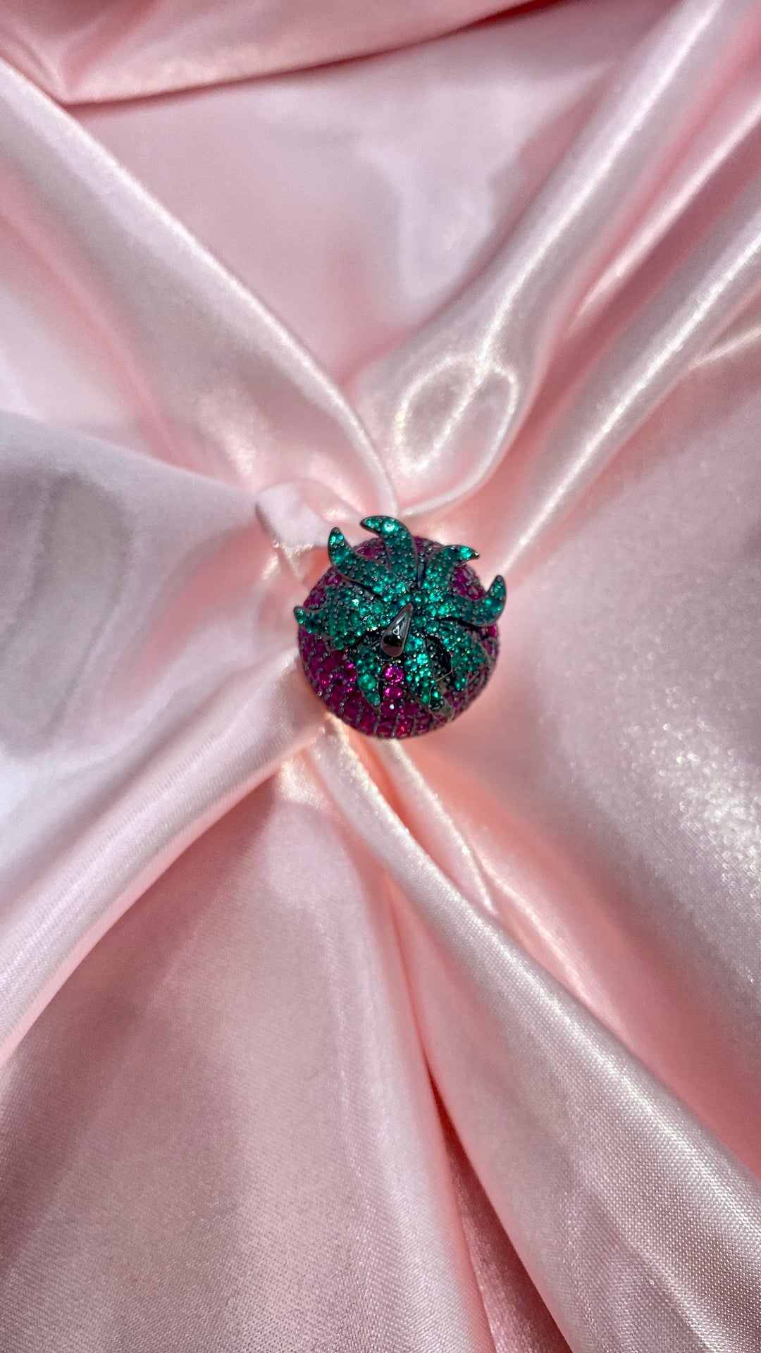 Strawberry Charm Ring