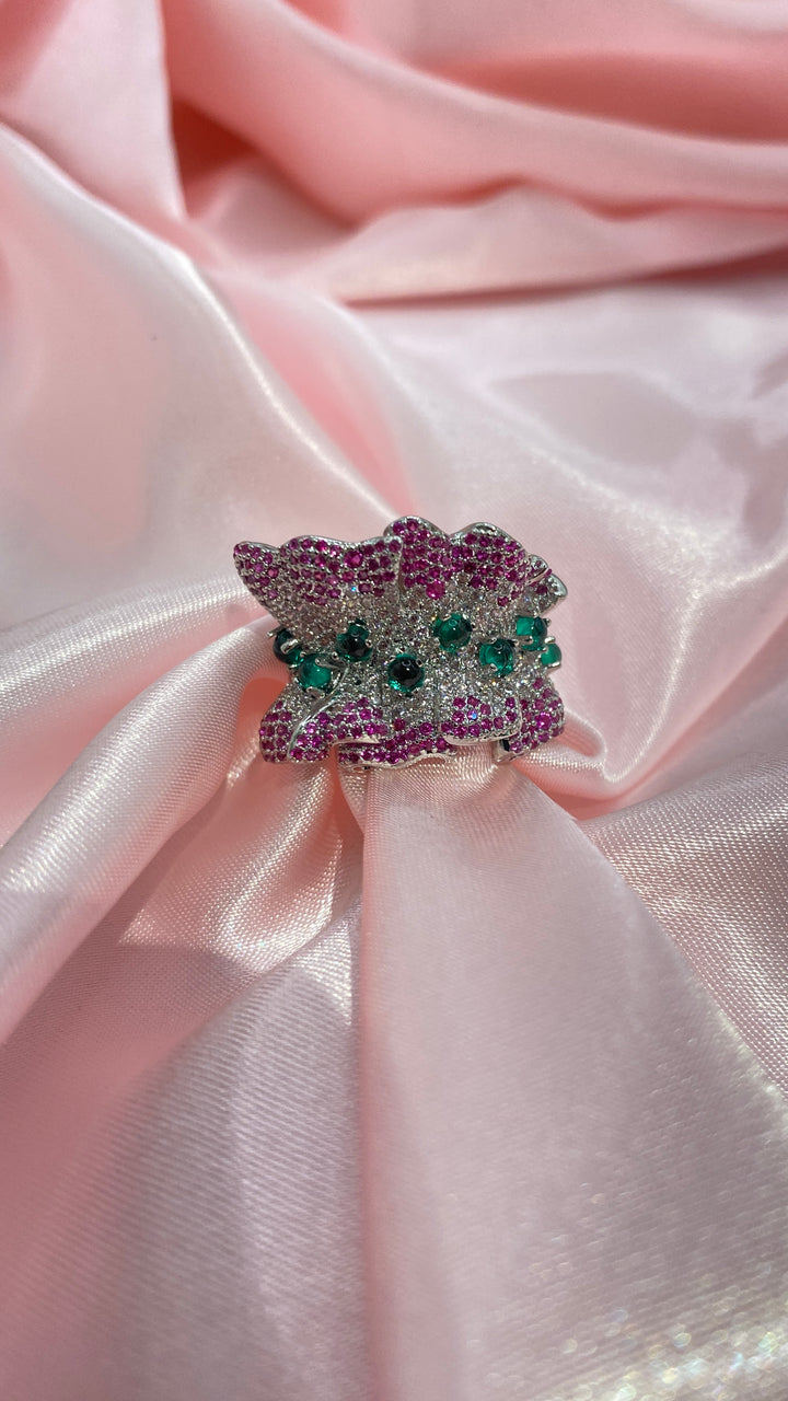 Padma Pink Crown Bloom Ring
