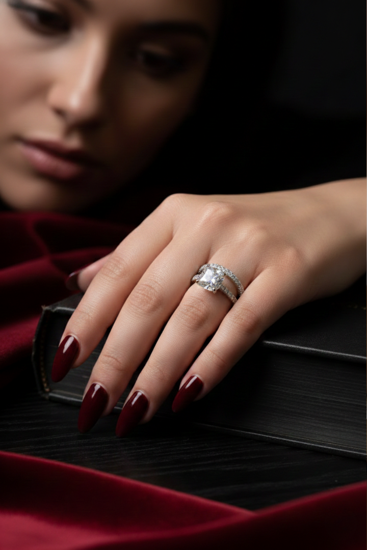 Promise Diamond Double Band Ring