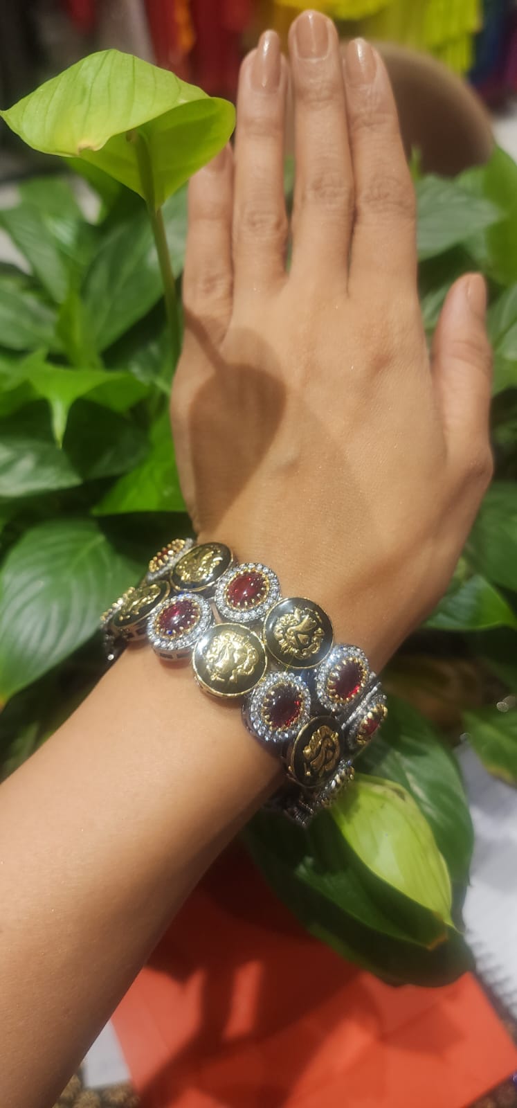 Sabina Multicolored Polki Meenakari Bangles