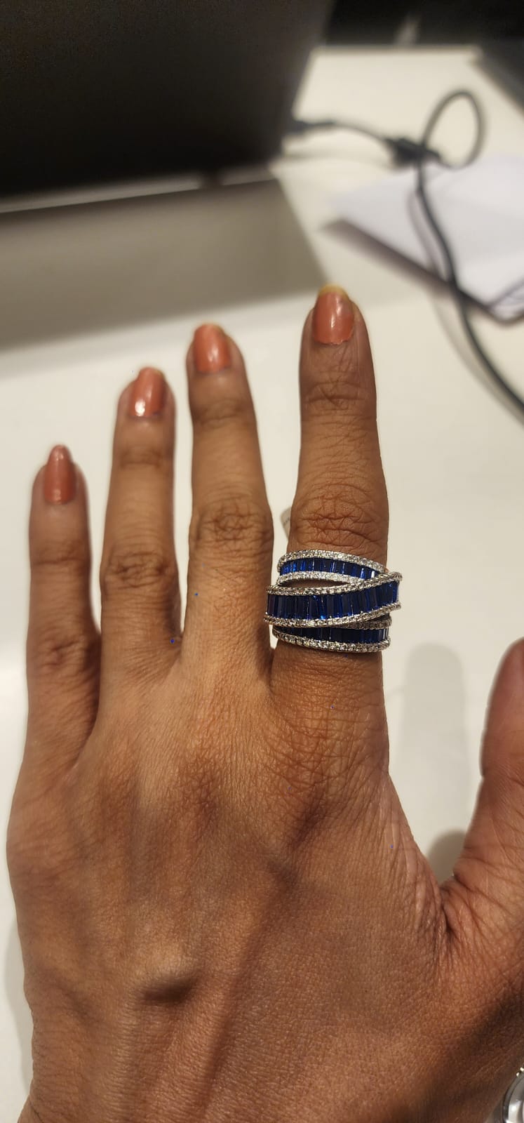 Alma Three Tier Band Ring