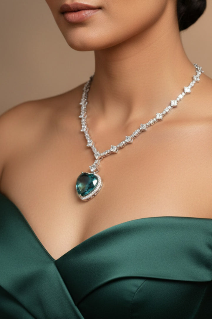 Valentine's Romantic Heart Cocktail Necklace