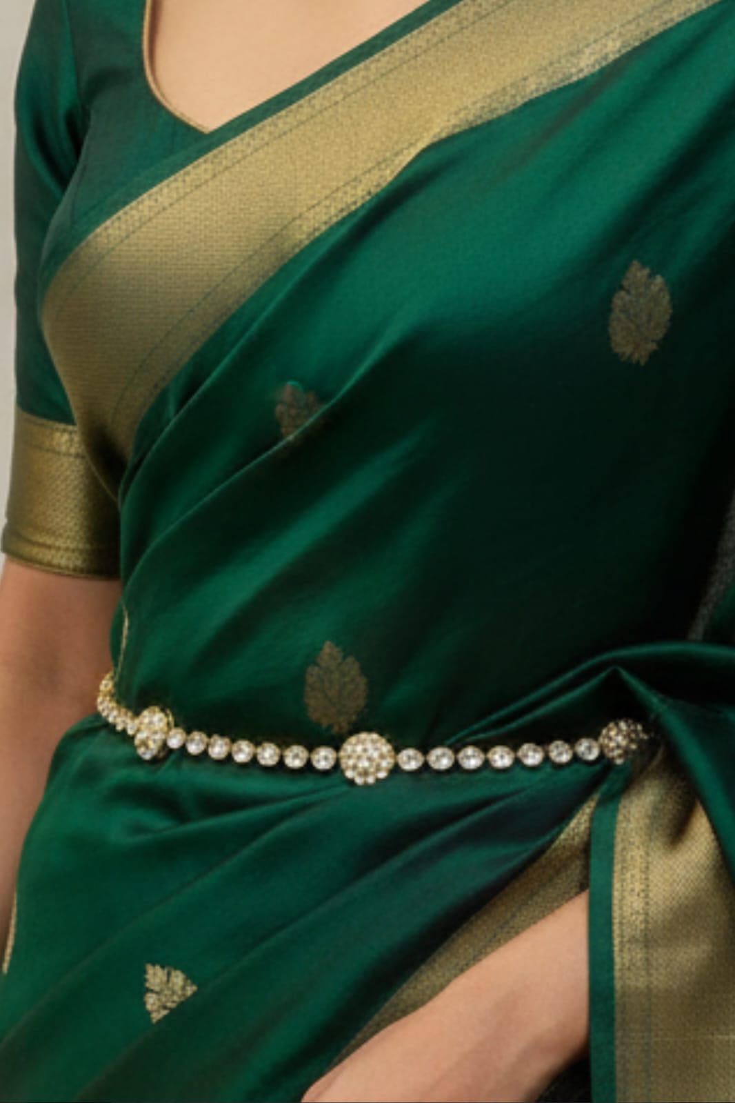 Rani Padmini Kundan Emerald Bridal Kamarbandh