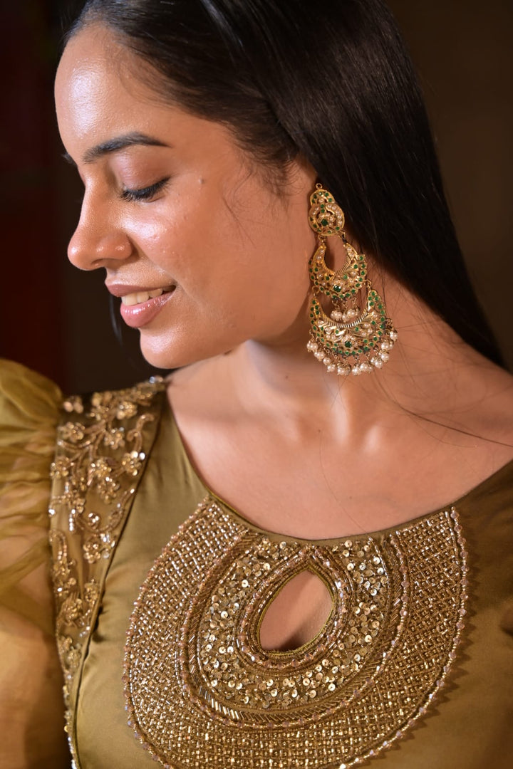 Kaira Ethnic Jadau Earrings